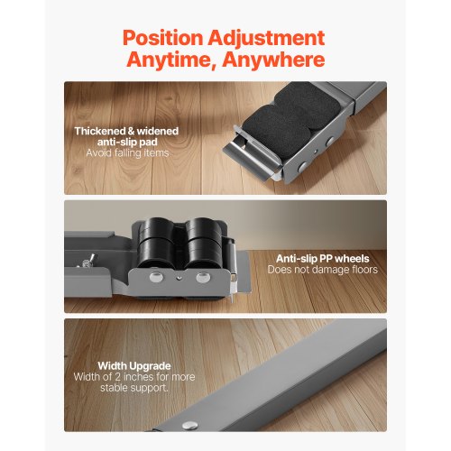 Heavy Duty Appliance Rollers 330 lbs Load Capacity Furniture Dolly Mobile