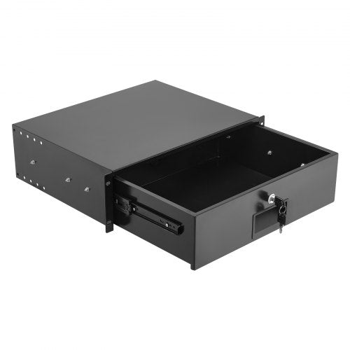 3U Rack Mount Drawer 50 lbs Max LoadBearing Lockable Server Cabinet Case