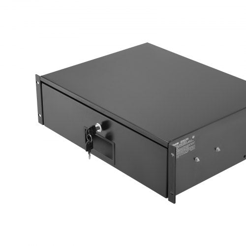 3U Rack Mount Drawer 50 lbs Max LoadBearing Lockable Server Cabinet Case