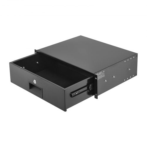 3U Rack Mount Drawer 50 lbs Max LoadBearing Lockable Server Cabinet Case