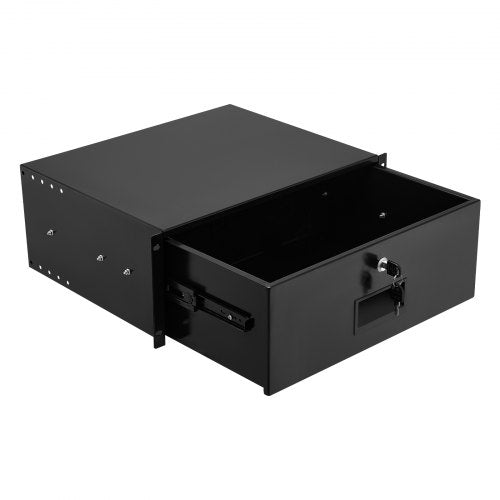 4U Rack Mount Drawer 50 lbs Max LoadBearing Lockable Server Cabinet Case