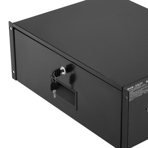 4U Rack Mount Drawer 50 lbs Max LoadBearing Lockable Server Cabinet Case