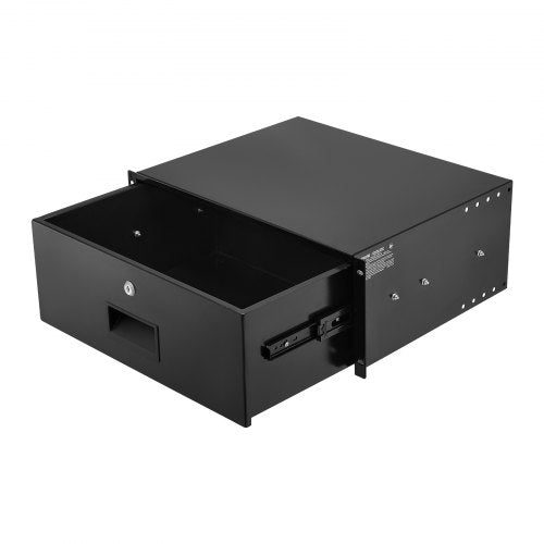 4U Rack Mount Drawer 50 lbs Max LoadBearing Lockable Server Cabinet Case
