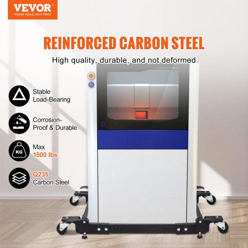 Mobile Base 1500 lbs Capacity Adjustable from 20 x 245 to 28 x 335