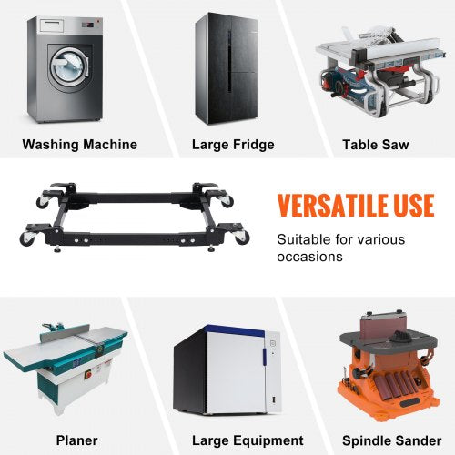 Mobile Base 1500 lbs Capacity Adjustable from 20 x 245 to 28 x 335