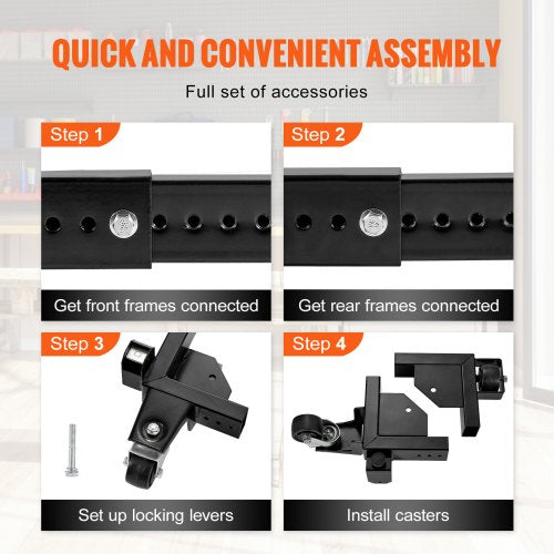 Mobile Base 1500 lbs Capacity Adjustable from 18 x 24 to 265 x 315