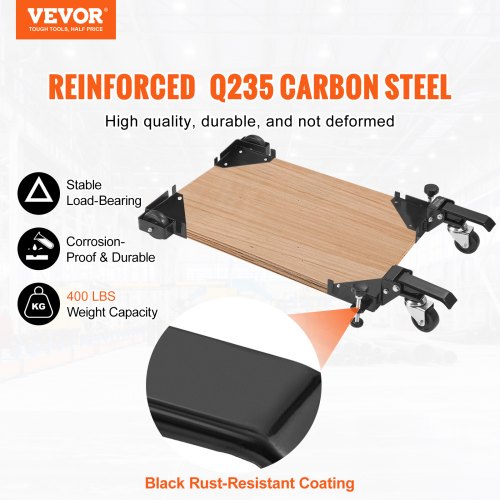 Mobile Base 400 lbs Weight Capacity Adjustable from 95 x 95 to Infinity