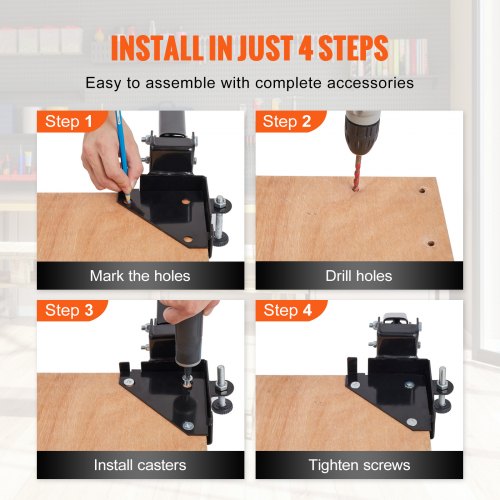 Mobile Base 400 lbs Weight Capacity Adjustable from 95 x 95 to Infinity