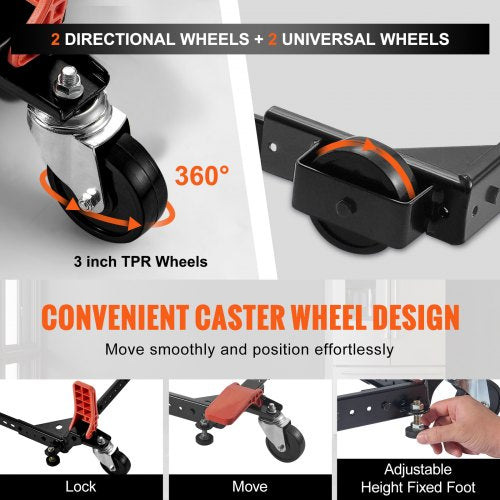 Mobile Base 500 lbs Weight Capacity Adjustable from 12 x 12 to 36 x