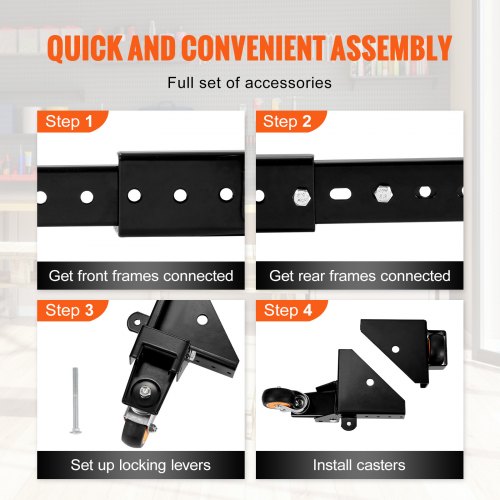 Mobile Base 650 lbs Weight Capacity Adjustable from 12 x 12 to 36 x