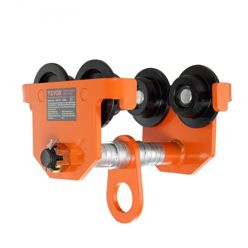 Manual Trolley 2200 lbs1 Ton Load Capacity Push Beam Trolley with Dual