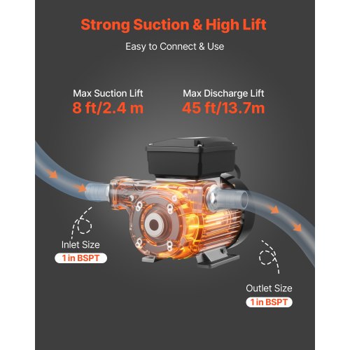 Oil Transfer Pump 110V 16 GPM 60 Lmin AC Electric Fuel Transfer Pump for Diesel