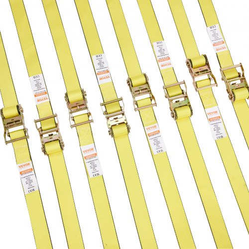 Ratchet Tie Down Straps 8PK 4400 lb Break Strength ETrack Endless