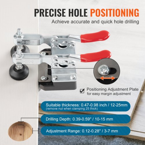 35 mm Concealed Door Hinge Jig Aluminum Alloy Cabinet Hinge Jig Accurate