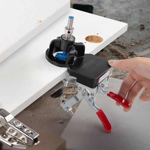 35 mm Concealed Door Hinge Jig Aluminum Alloy Cabinet Hinge Jig Accurate
