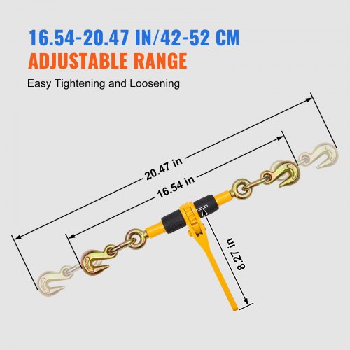 Chain Binder Ratchet Load Binder 14516 2600 lbs for Tie Down 2 Pack