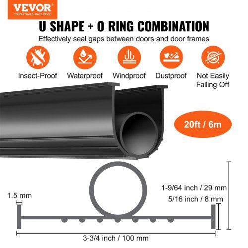 Garage Door Seals Bottom Rubber U Shape O Ring Garage Door Weather