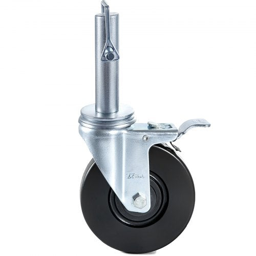 4 Pack 5 Heavy Duty Scaffolding Rubber Swivel Caster With Dual Locking 1