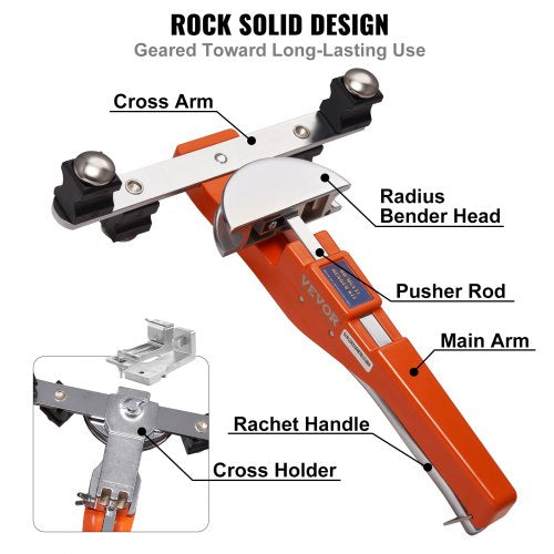 Pipe Tube Bender 1478 OD Ratcheting Tubing Bender 90°
