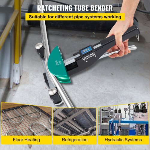 Copper Pipe Bender 7 Colorful Dies 1478 inch 90 Degrees Forward and Reverse