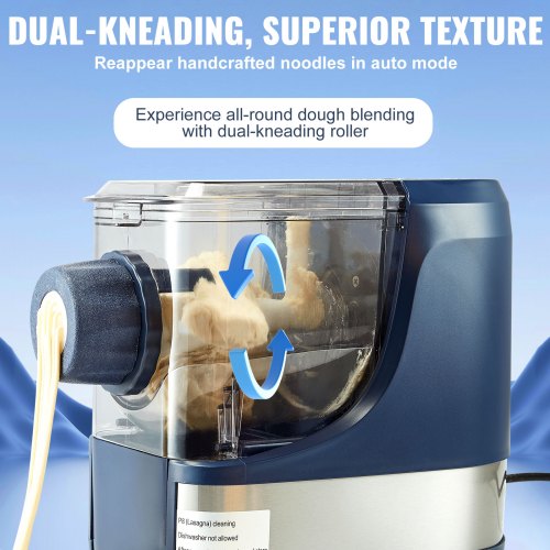 Electric Pasta Maker 150W Automatic Noodle Maker Machine with 8 Pasta