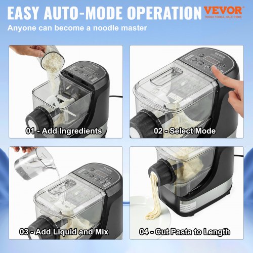 Electric Pasta Maker 150W Automatic Noodle Maker Machine with 8 Pasta