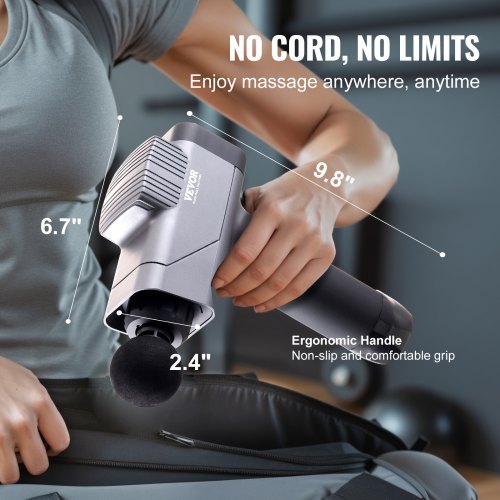 Massage Gun Deep Tissue Percussion Muscle Massager for Athletes – with 8