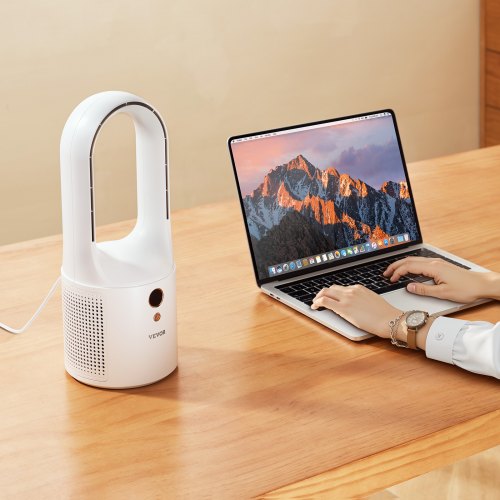 Desk Fan Bladeless 1299 Inch KidsFriendly Personal Portable Desk Fan