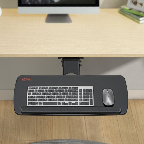 Keyboard Tray under Desk Adjustable Height Height and Angle Adjustable