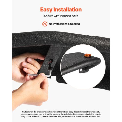 Fender Flare Front Fender Flares Compatible with 20072018 Jeep JKJKU 24