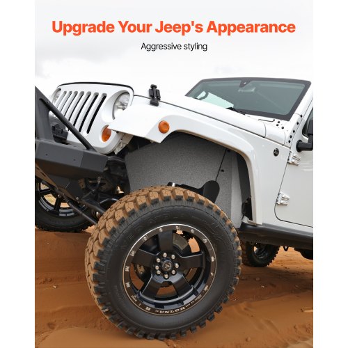 Inner Fender Liner Front Fender Liner Compatible with 20072018 Jeeps