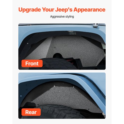 Inner Fender Liner Front Rear Fender Liner Compatible with 20072018