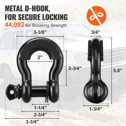 OffRoad Recovery Kit 3 x 30 Heavy Duty Winch Recovery Kit with 30000