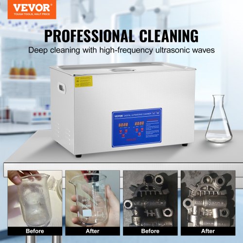 Professional Ultrasonic Cleaner 27.2 L Ultrasonic Jewelry Cleaner with Digital
