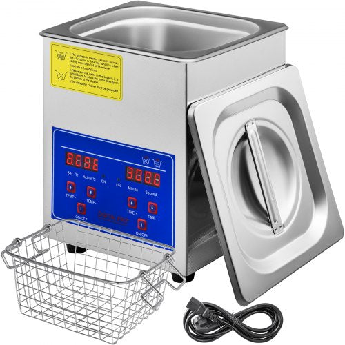 Sonic Cleaner 2L Digital Ultrasonic Parts Cleaner with Timer 40kHz