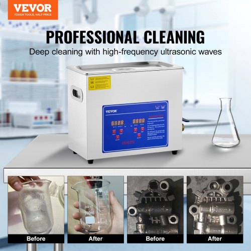 Sonic Cleaner with Digital Timer Heater Professional Ultra Sonic Jewelry