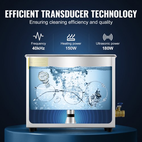 Sonic Cleaner with Digital Timer Heater Professional Ultra Sonic Jewelry