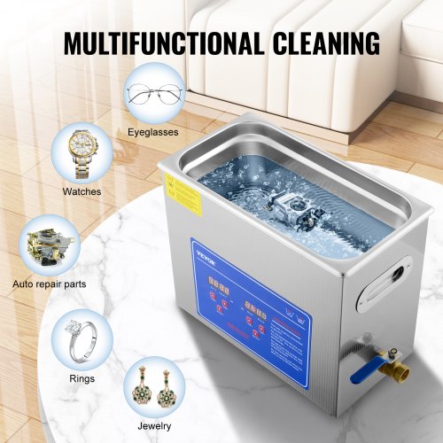 Sonic Cleaner with Digital Timer Heater Professional Ultra Sonic Jewelry