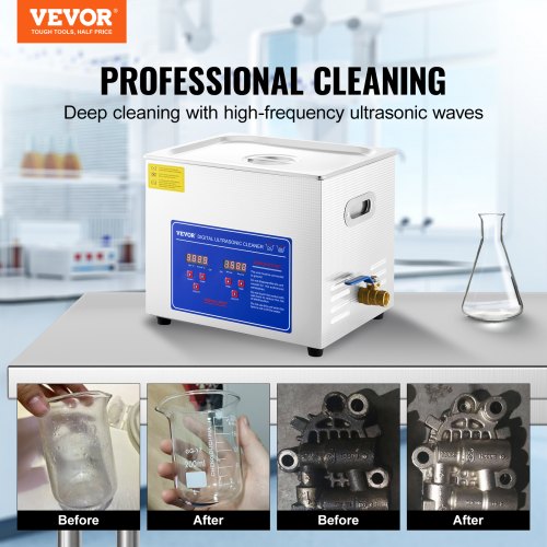 Professional Ultrasonic Cleaner 10L Ultrasonic Jewelry Cleaner with Digital