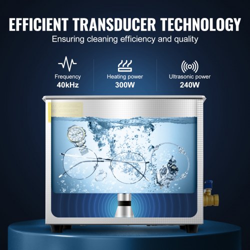 Professional Ultrasonic Cleaner 10L Ultrasonic Jewelry Cleaner with Digital
