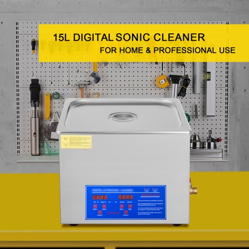 15L Ultrasonic Cleaner with Digital TimerHeater Professional Ultrasonic