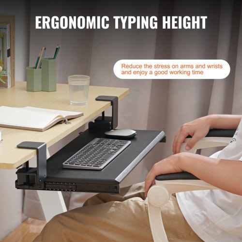 Keyboard Tray Under Desk Pull out KeyboardMouse Tray Under Desk with Sturdy