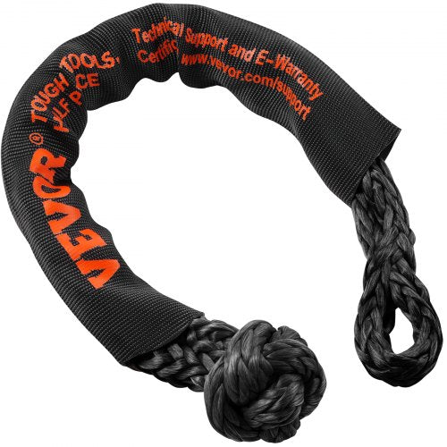 Soft Shackle Synthetic Recovery Rope 2PCS 12x22 44092lbs Break Strength
