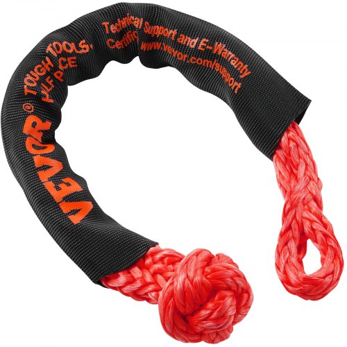 Soft Shackle Synthetic Recovery Rope 2PCS 12x22 44092lbs Break Strength
