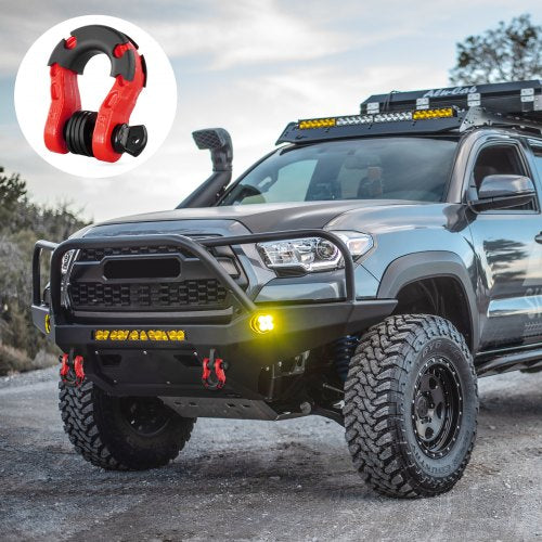 34 DRing Shackle 2 Pack Alloy Steel Shackles 66139 lbs 30 Ton Break