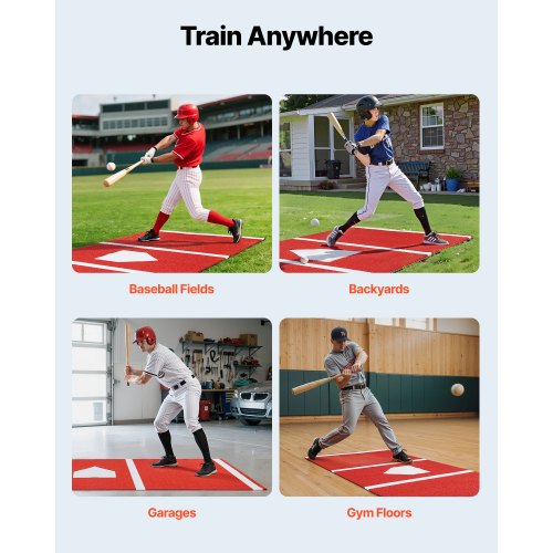 Baseball Hitting Mat 10x38 ft Batting Cage Mat Batters Box Turf Mats