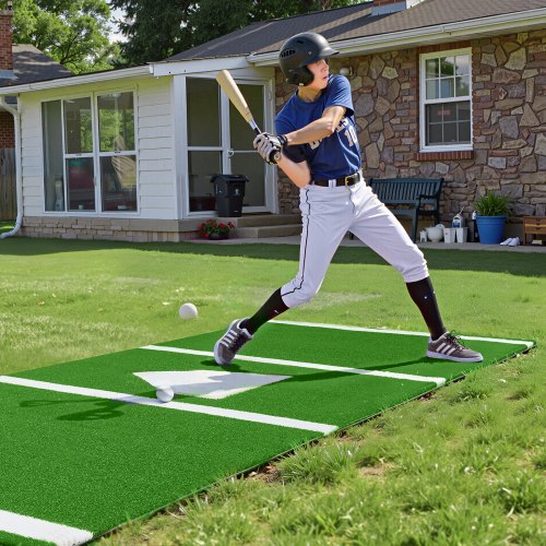 10x38 ft Baseball Softball Hitting Batting Mat IndoorOutdoor AntiSlip