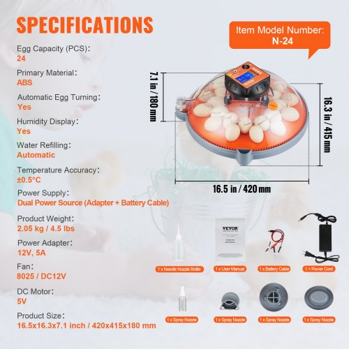 Egg Incubator Incubators for Hatching Eggs Automatic Egg Turner