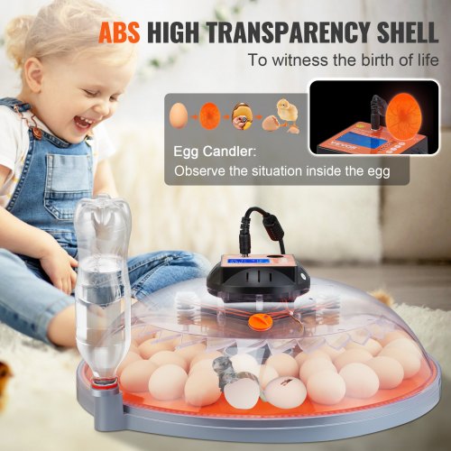 48 Egg Incubator Incubators for Hatching Eggs 360° Automatic Egg Turner