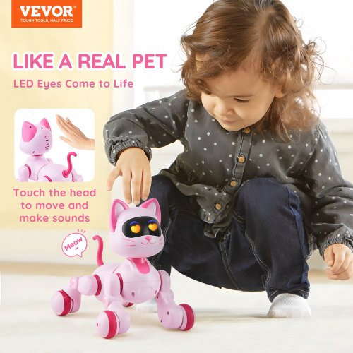 Remote Control Robot Cat Toy RC Cat Programmable Smart Interactive Robotic